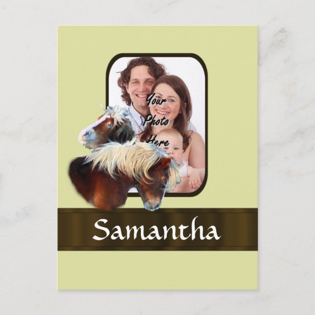 Pony photo template postcard (Front)