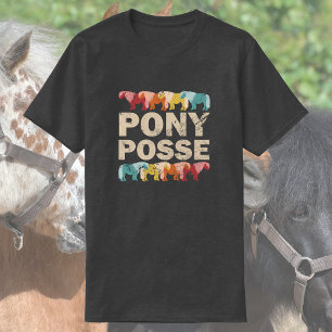 Pony Posse Funny Vintage Horse T-Shirt