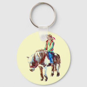 Pony rider keychain