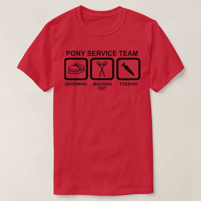 Pony Service Team T-Shirt (Design Front)