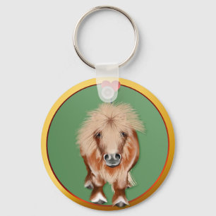 PONY-with a heart Key Ring