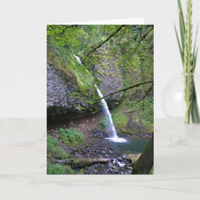 Ponytail Falls, Oregon Card (Front)