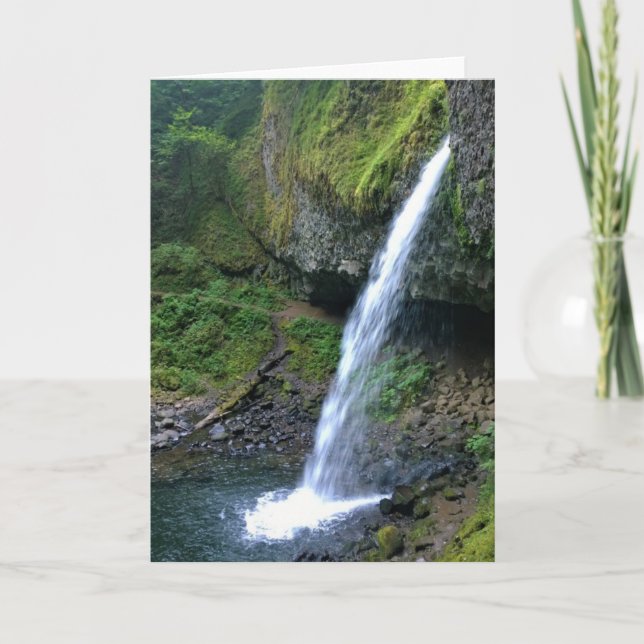 Ponytail Falls, Oregon Card (Front)