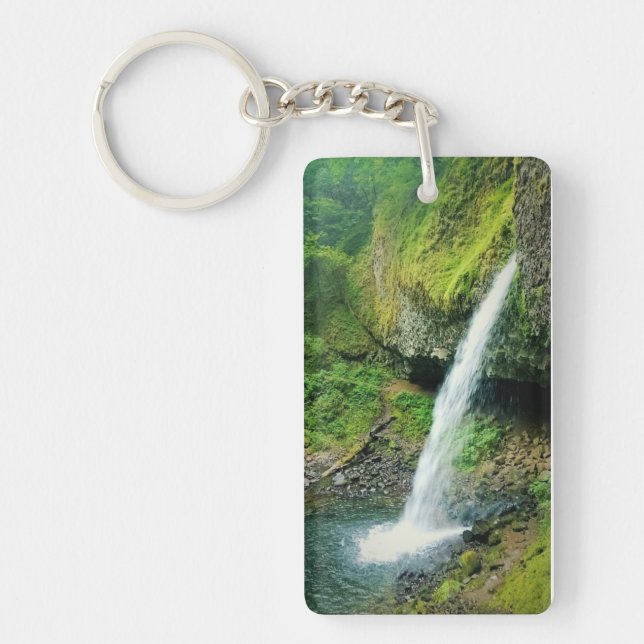 Ponytail Falls, Oregon Key Ring (Front)