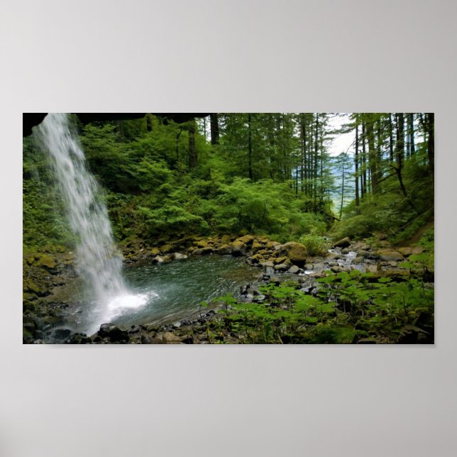 Ponytail Falls, Oregon Poster (Front)