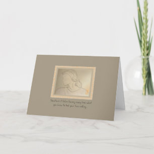 Ponytailed Girl Encouragement from Us 2 Card