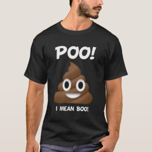 Poo Halloween Poop Costume Shirt I Mean Boo Gift B