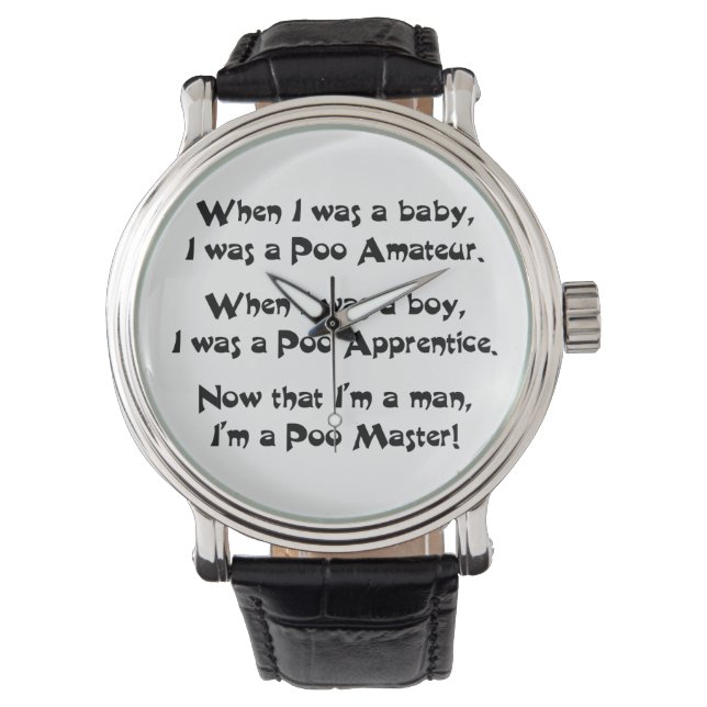 Poo Master Watch (Front)