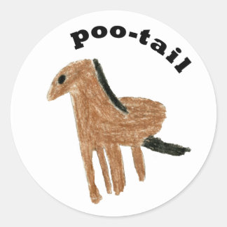 poo-tail sticker