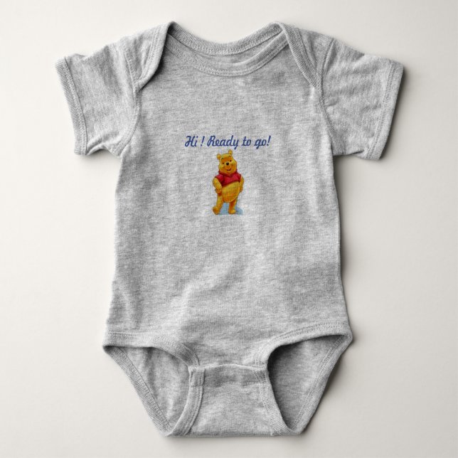 Poo Teddy Bear Body suits Baby Bodysuit (Front)