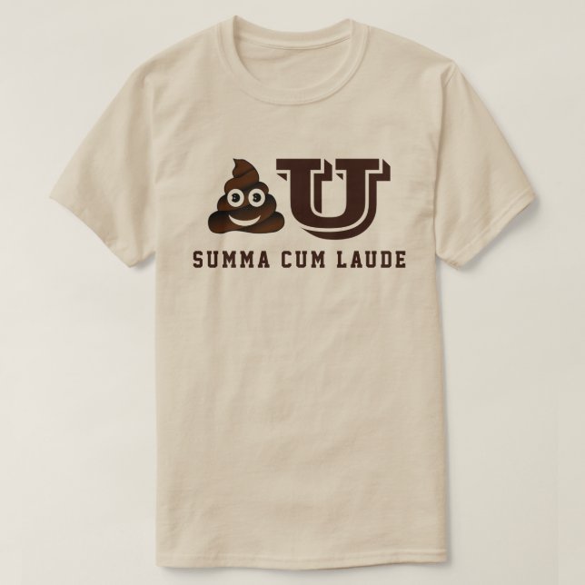 Poo U Summa Cum Laude T-Shirt (Design Front)