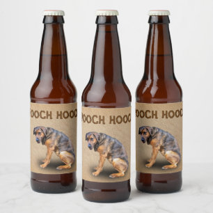 POOCH HOOCH BEER BOTTLE LABEL