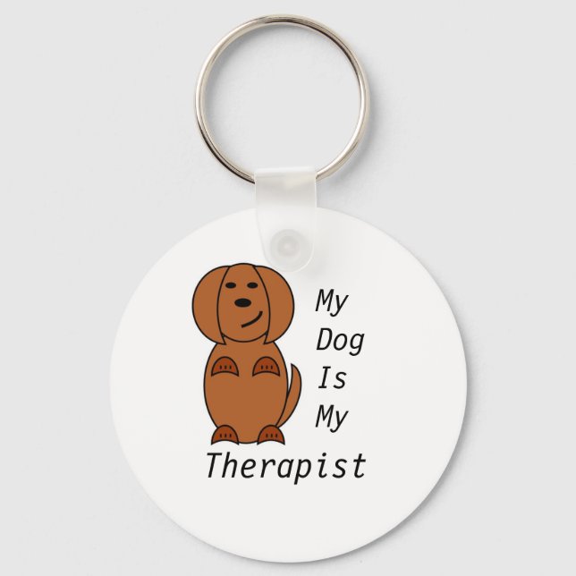 Pooch Therapy Keyring (Front)