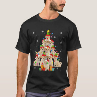 Poochon Christmas Tree Funny Santa Poochon Dog Xma T-Shirt