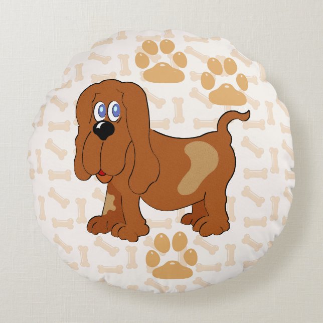 Poochtastic Round Cushion (Front)
