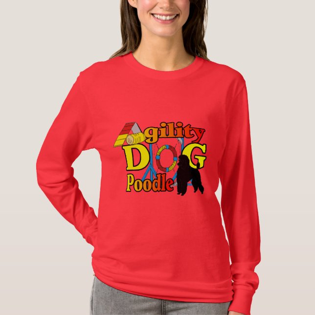 Poodle Agility Gifts T-Shirt (Front)