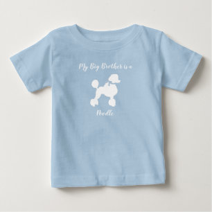 Poodle Baby Shower Blue T-Shirt