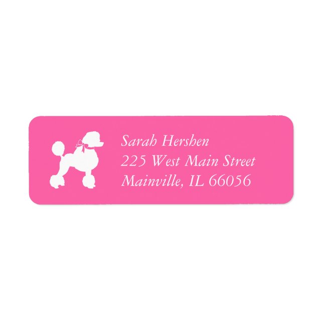 Poodle Baby Shower Pink (Front)
