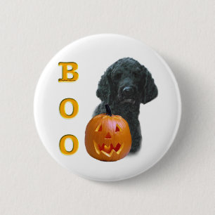 Poodle (Black Coated) Boo 6 Cm Round Badge