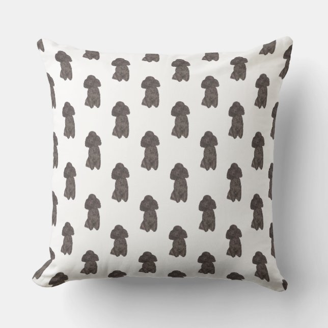 Poodle (Black) Cushion (Front)