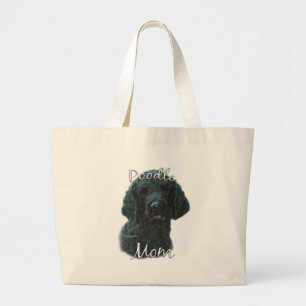 Poodle (blk) Mom 2 Large Tote Bag