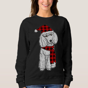 Poodle Buffalo Plaid Poodles Dog Lover Christmas Sweatshirt