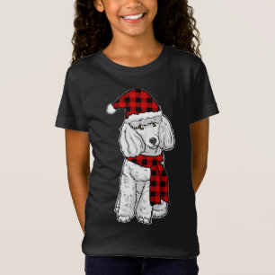Poodle Buffalo Plaid Poodles Dog Lover Christmas T-Shirt