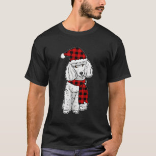 Poodle Buffalo Plaid Poodles Dog Lover Christmas T-Shirt