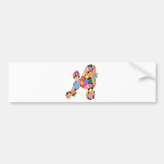 Poodle Bumper Sticker (Front)