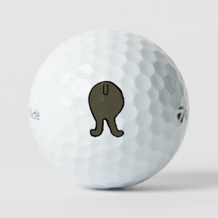 poodle butt silver golf balls