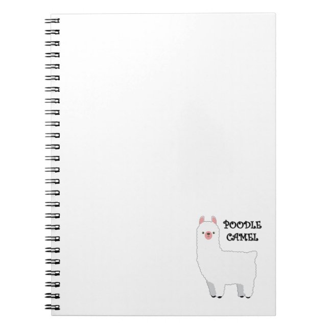 Poodle Camel Notebook (Front)