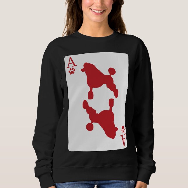 Poodle Card Gift Sweatshirt (Front)