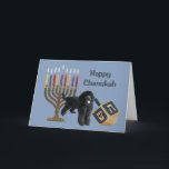 Poodle Chanukah Card Menorah Dreidel<br><div class="desc">Remembering family and friends during the Chanukah season is a wonderful way to keep in touch with the people you love and care about. I created these dog Chanukah cards with love and care and I am sure anyone who loves dogs will be delighted to receive them. You do have...</div>