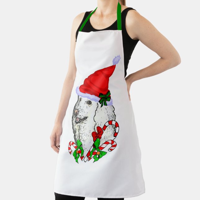 Poodle Christmas Apron (Insitu)