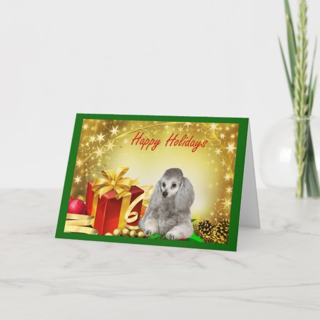 Poodle  Christmas Card Gifts (Front)