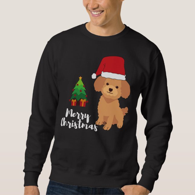Poodle Christmas Classic Sweatshirt (Front)