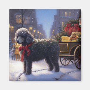 Poodle Christmas Festive Season Magnet