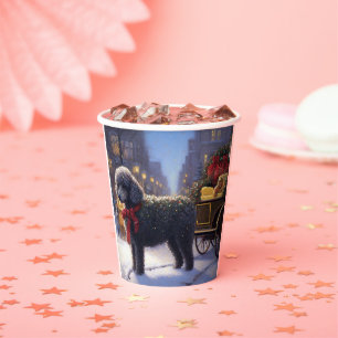Poodle Christmas Festive Season Paper Cups