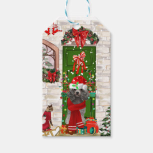 Poodle Christmas Gift Tags