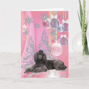 Poodle Christmas Holiday Card