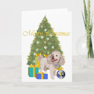 Poodle Christmas Holiday Card