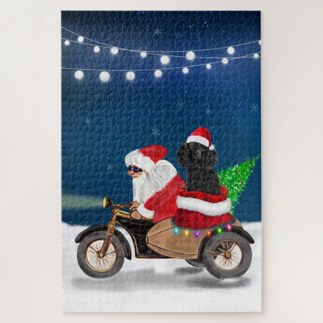 Poodle Christmas Jigsaw Puzzle (Vertical)