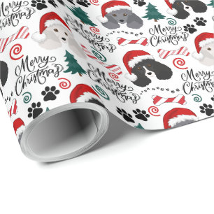Poodle Christmas Wrapping Paper