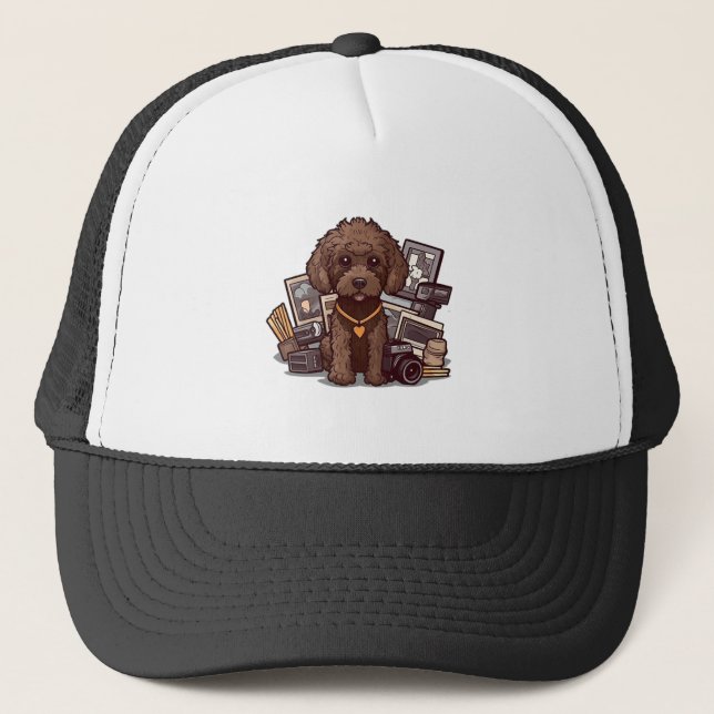 Poodle Copy Copy Trucker Hat (Front)