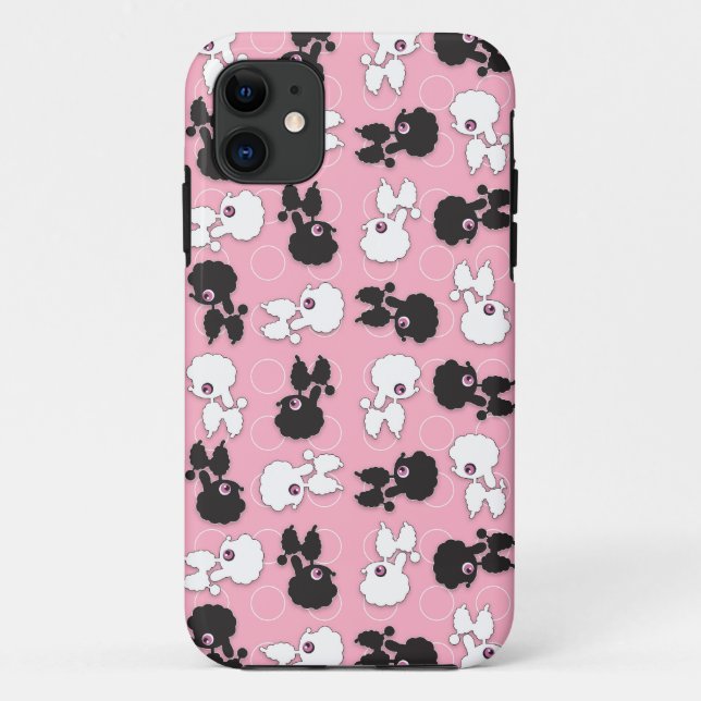 Poodle Cuties on Pink - Customise Case-Mate iPhone Case (Back)