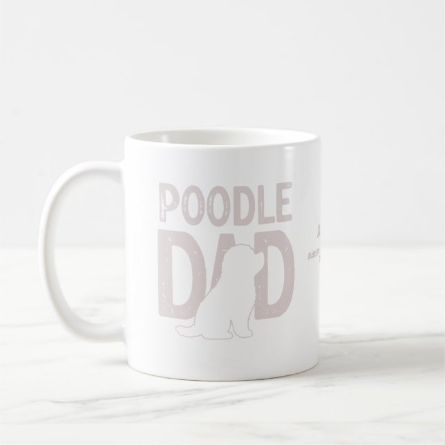 Poodle Dad Dog Dad Gift Coffee Mug (Left)