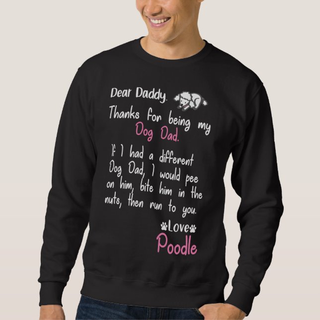 Poodle Dad Forever Sweatshirt (Front)