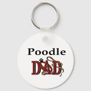 Poodle Dad Gifts Key Ring