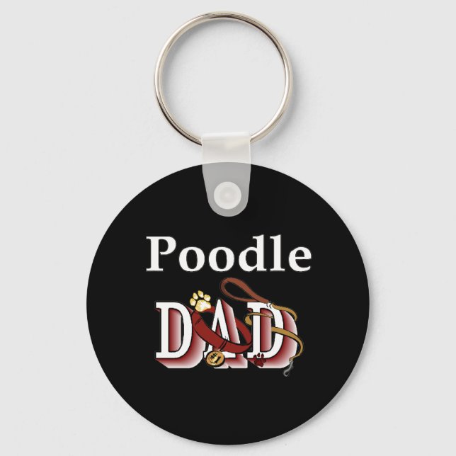 poodle dad Keychain (Front)