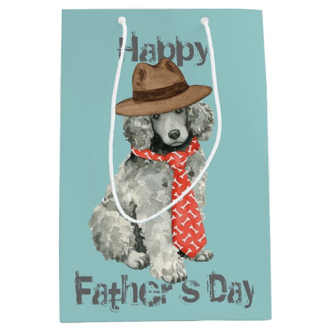 Poodle Dad Medium Gift Bag (Front)